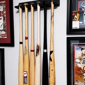 Vertical Display Rack - Regular Baseball Bat Rack - Wood