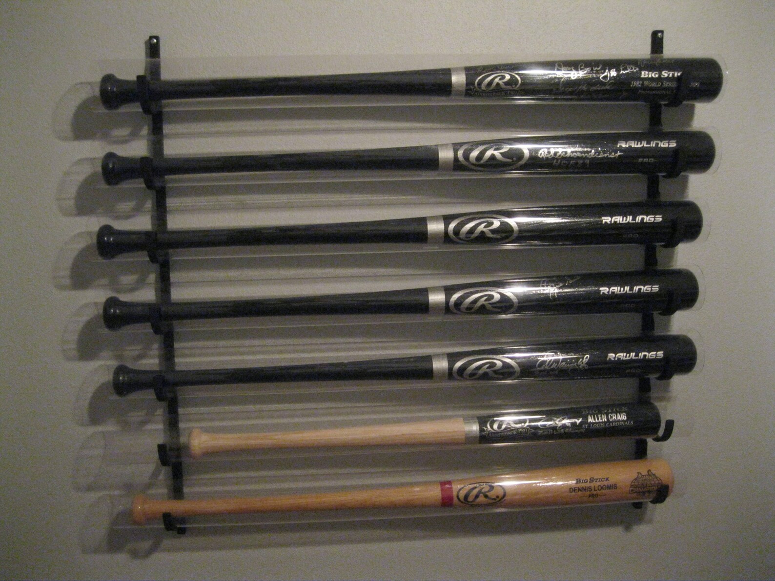 7bat Rack Metal Baseball Bat Display Rack Etsy