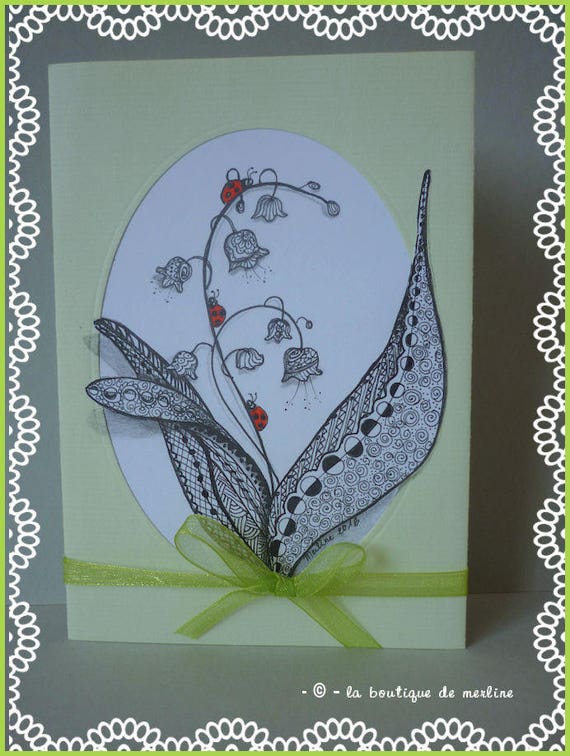 Items Similar To Carte 1er Mai Ou Fete Des Meres Dessin