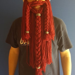 Handmade Viking Helmet with attached beard