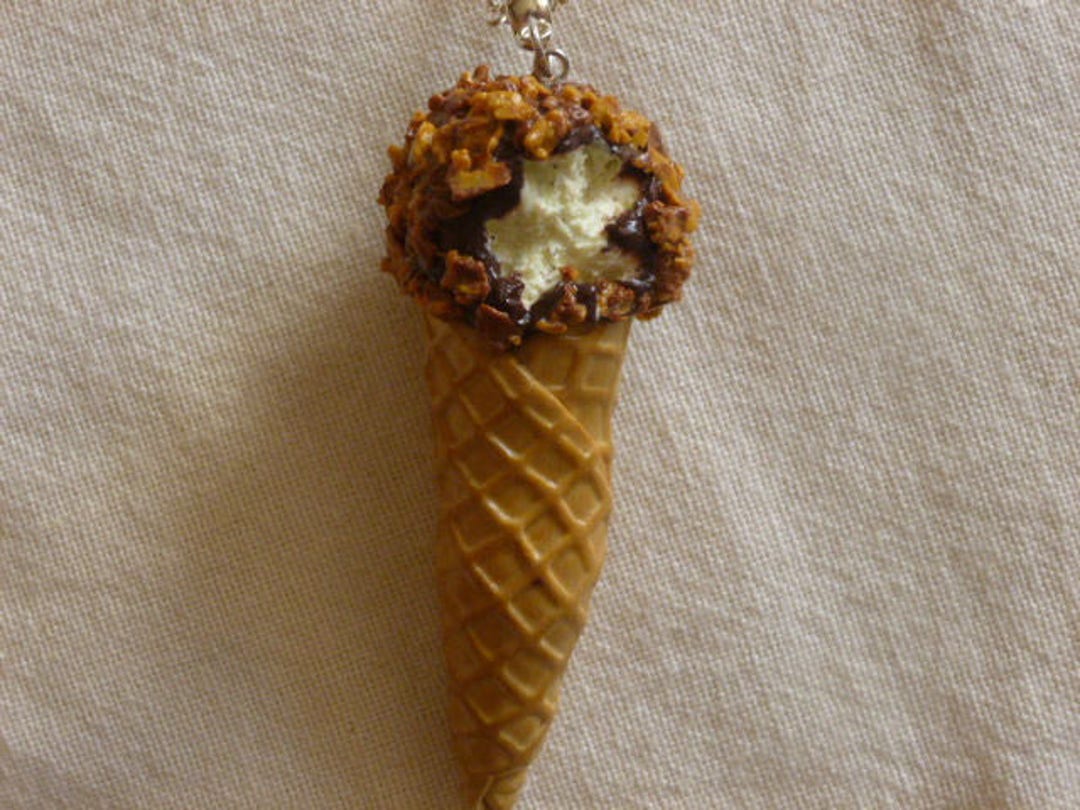 Collier de glace vanille enrobage chocolat noisettes Etsy.de