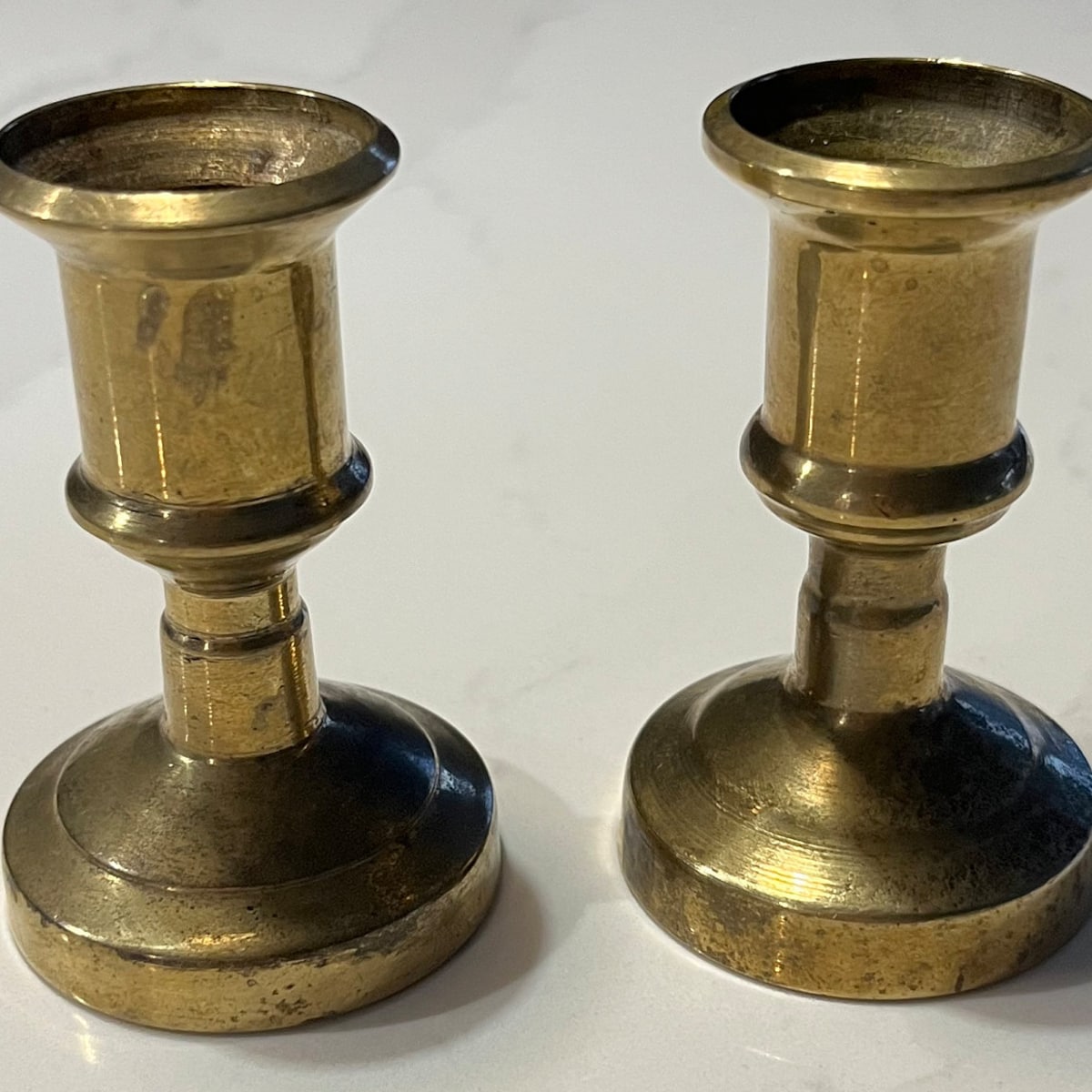 Etsy. Vintage Brass Candlestick Holders Pair Gold Candlesticks