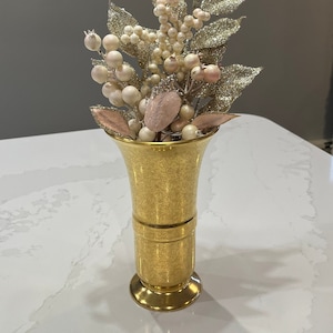 Vintage Pickard 853 Gold Rose And Daisy Floral Vase - Hollywood Regency/Modern Farmhouse/1940s/Cottage Decor/Wedding Decor/Shabby Chic/Boho