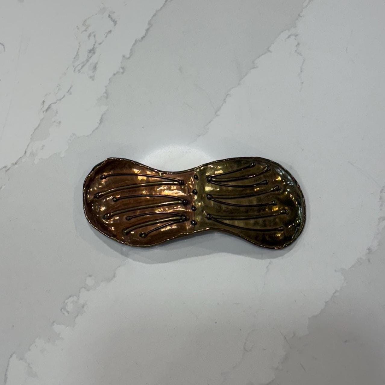 Vintage Copper & Gold Tone Belt Buckle: Handcrafted  display picture 2