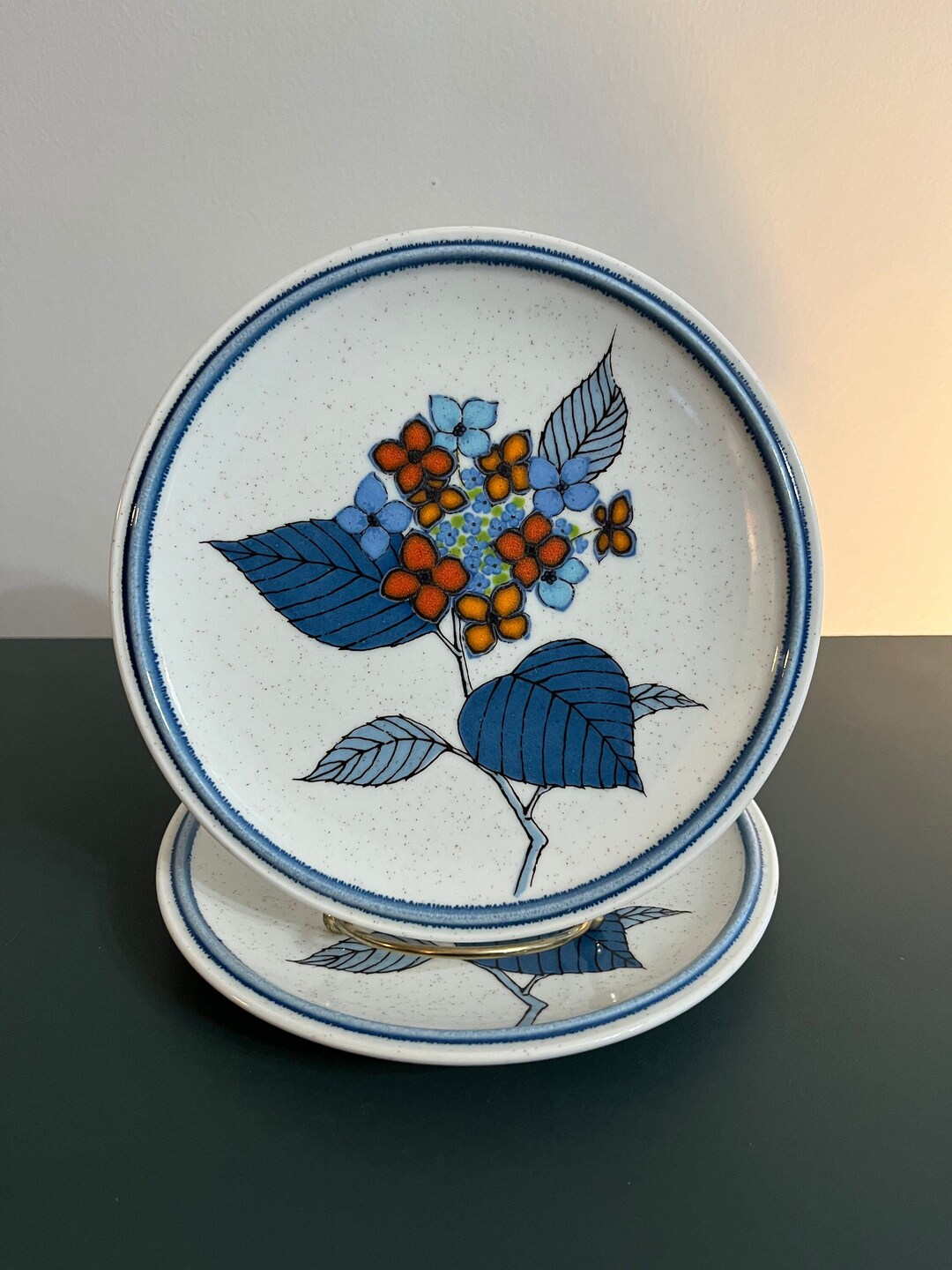 Vintage Mikasa Cordon Bleu Hydrangea Salad/dessert Plate Pair Etsy