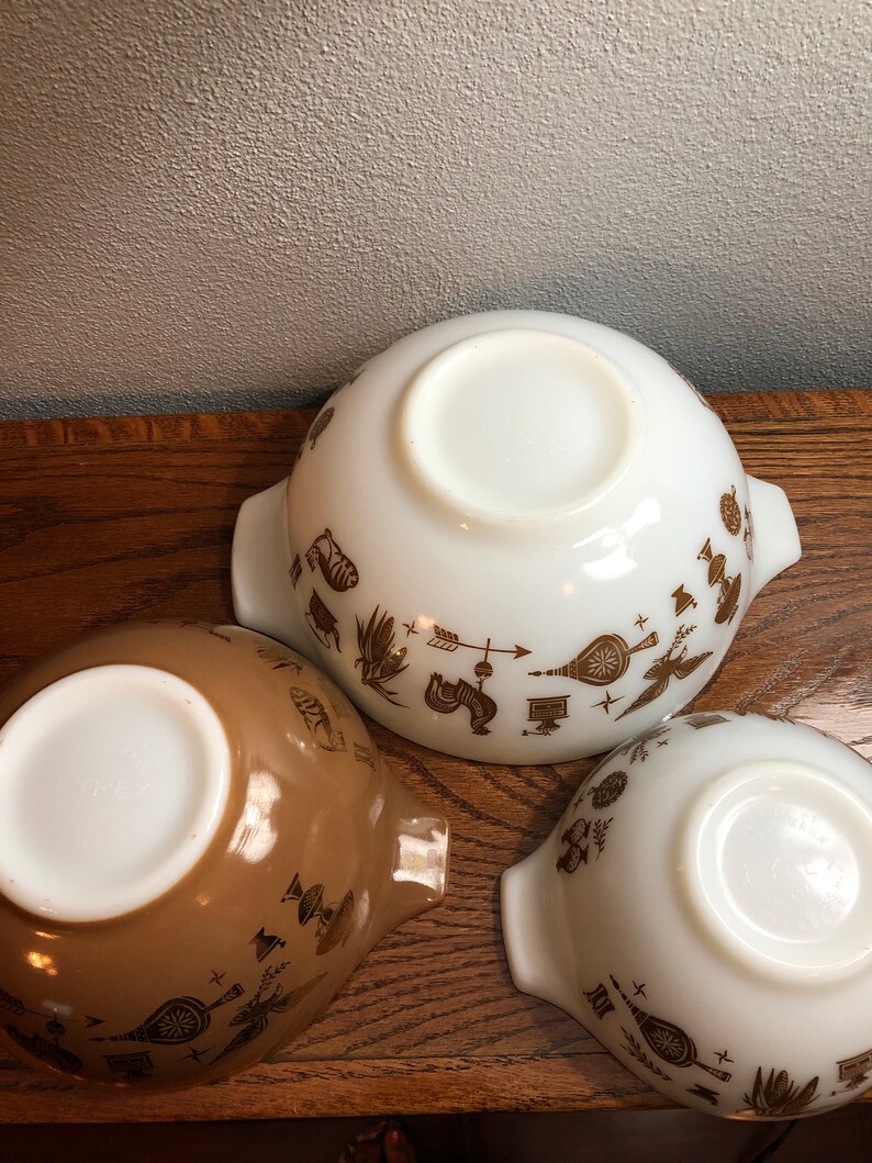 1960s Pyrex Bowl Set Pyrex Americana Cinderella Bowl Set