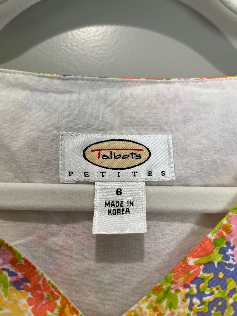 Vintage Talbots Floral Cotton Dress: 90s Preppy Summer Style - Etsy