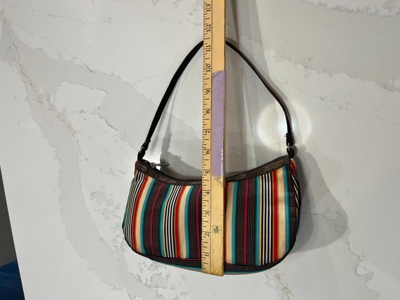 Vintage Lesportsac Striped Sholder Bag Purse - 19… - image 9