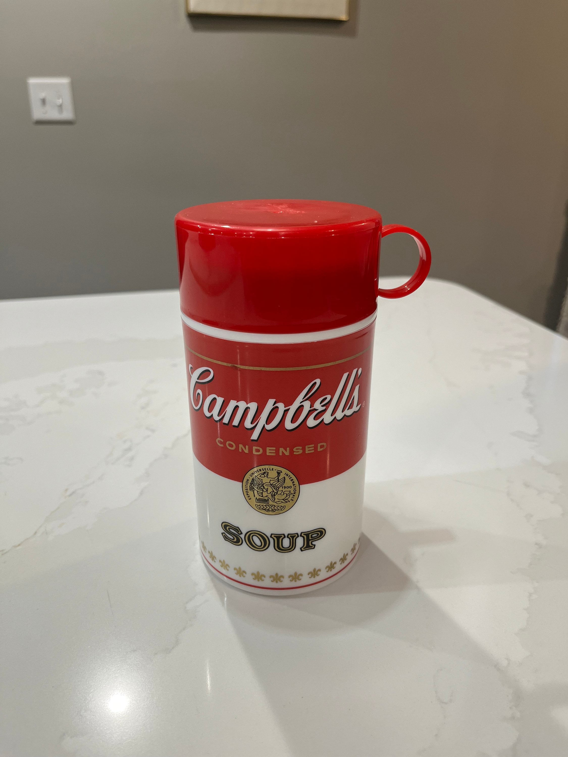 VINTAGE Thermos / Campbell's Soup Thermos / Red and White SOUP Container / Soup  Container / Beverage / Insulated / Lunch Bag