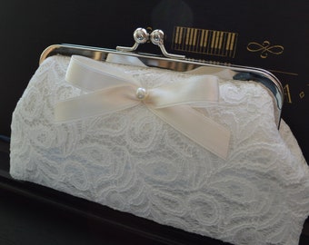 Pochette, sac de mariée IVORY DENTELLE