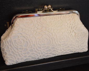 Pochette, sac de mariée IVORY ROSES