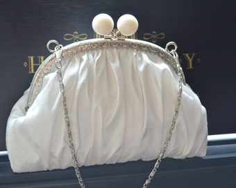 Clutch, Brauttasche IVORY/CREAM/ECRU