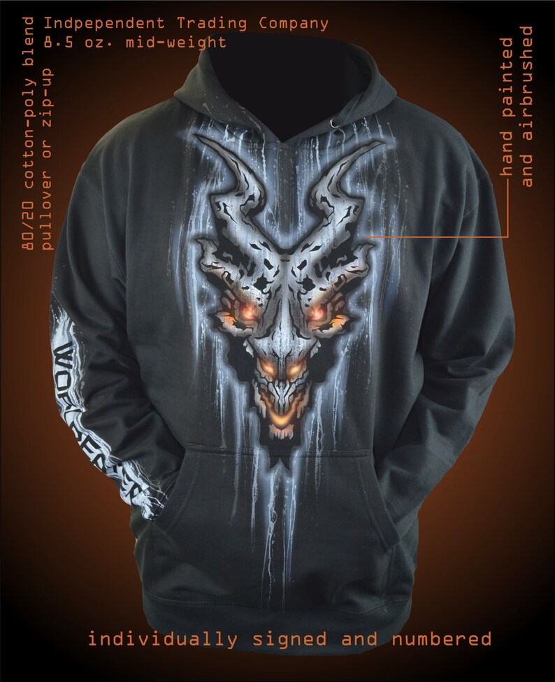Custom Airbrushed Skyrim Themed Hoodie Gamer Gifts Etsy