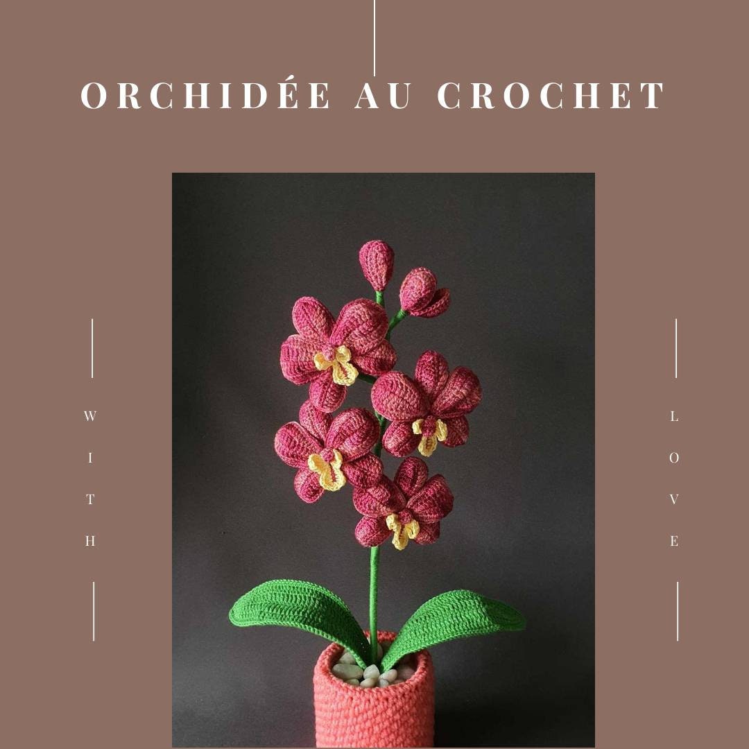 Orchidée Réalisée Au Crochet