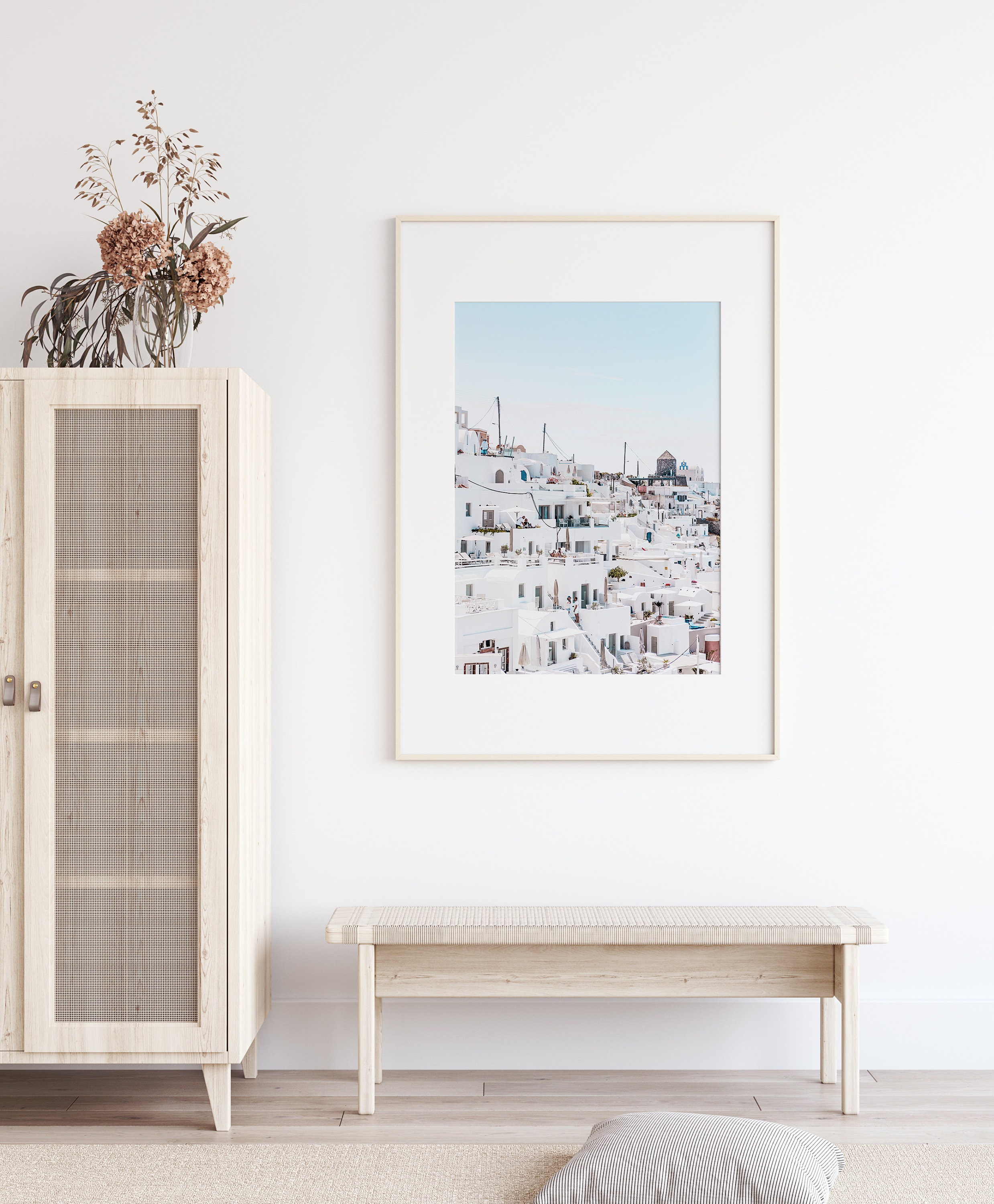 Santorini Island Print Greek Island Wall Art Architecture | Etsy