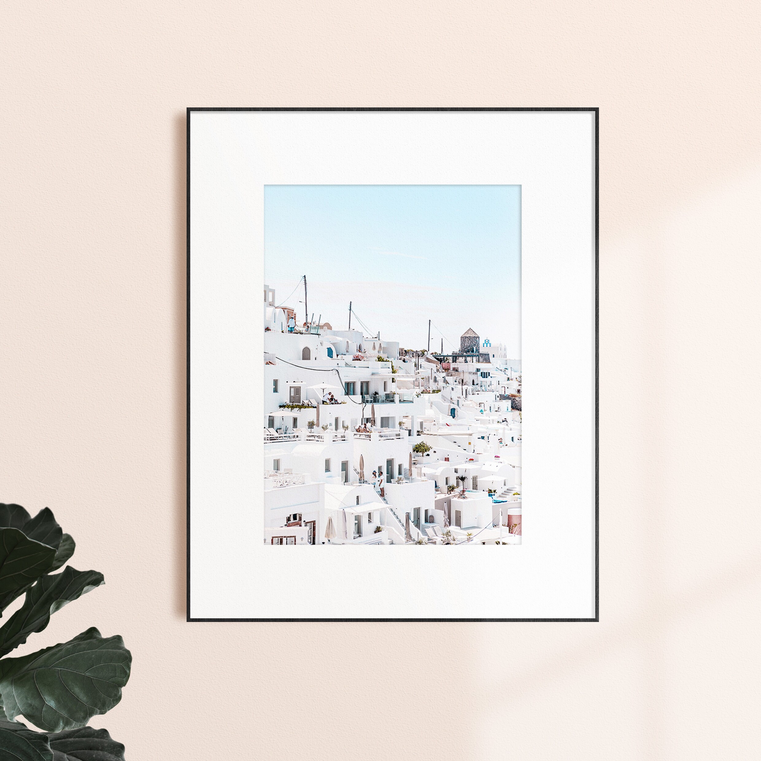 Santorini Island Print Greek Island Wall Art Architecture Etsy