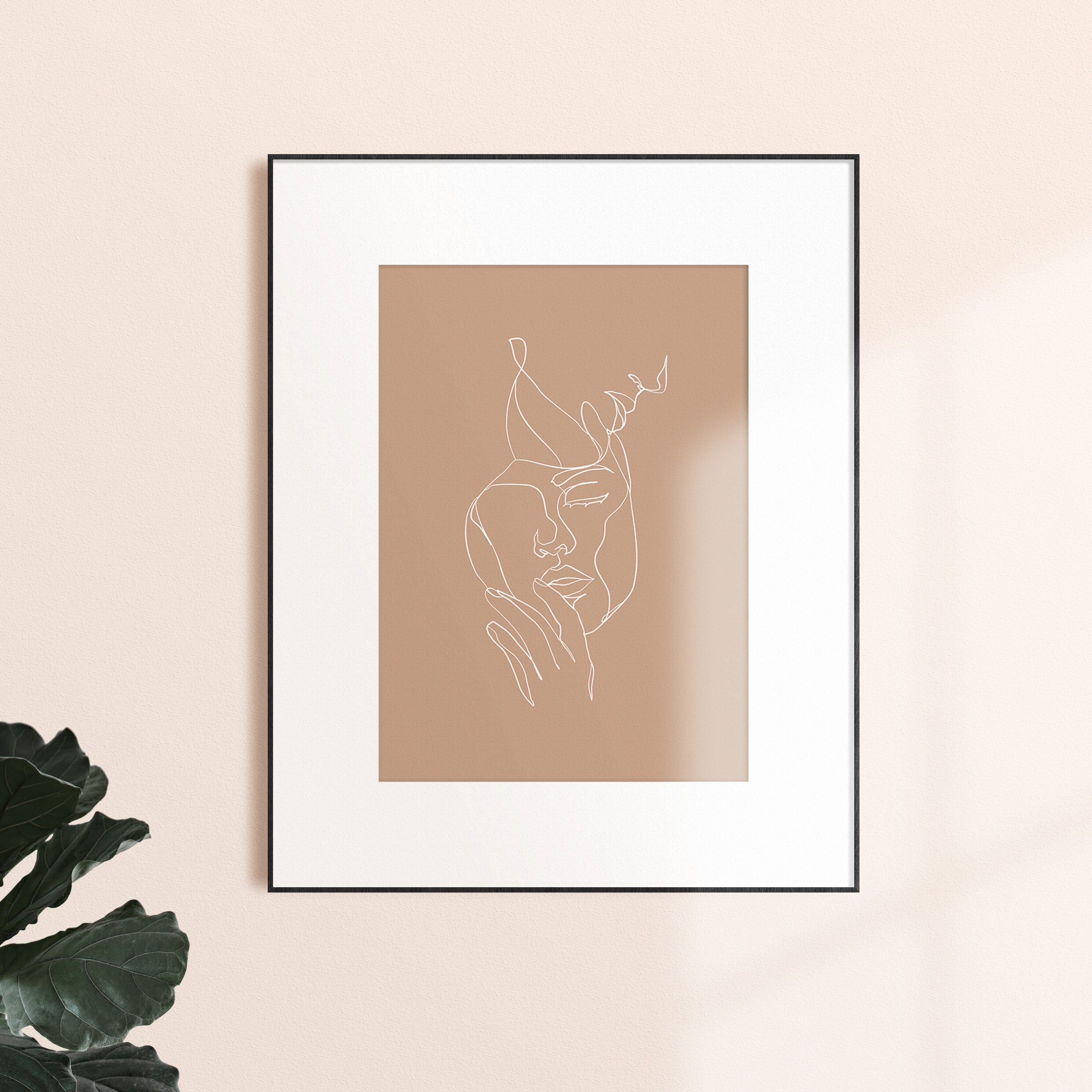 Line Couple Print Fine Line Wall Art One Line Drawing Etsy