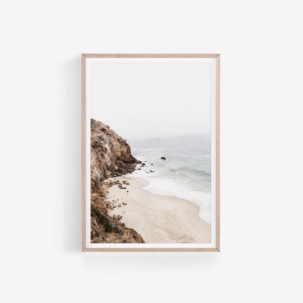 Coastal Print PRINTABLE WALL ART Ocean Wall Art California Photography Boho Beach Printable Ocean Waves Print Instant Download