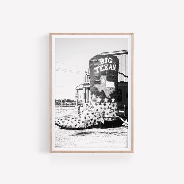 Texas Black and White Print, Southwestern Travel Poster, Vintage Road Sign Print, Texas Photography, Digital Printable Downloads