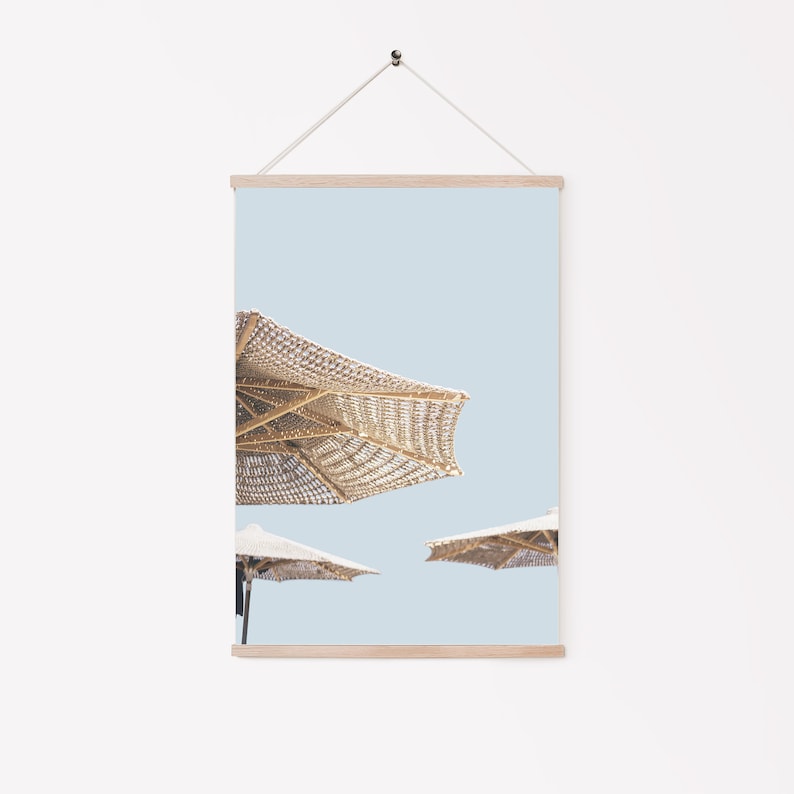 Beach Umbrellas Print Beach Wall Art DIGITAL DOWNLOAD Etsy