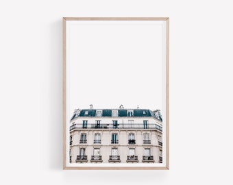 Paris Building Print, Architecture Photography, Paris Poster, Urban Wall Art, DIGITAL DOWNLOAD, Fashion Wall Art, Instant Download