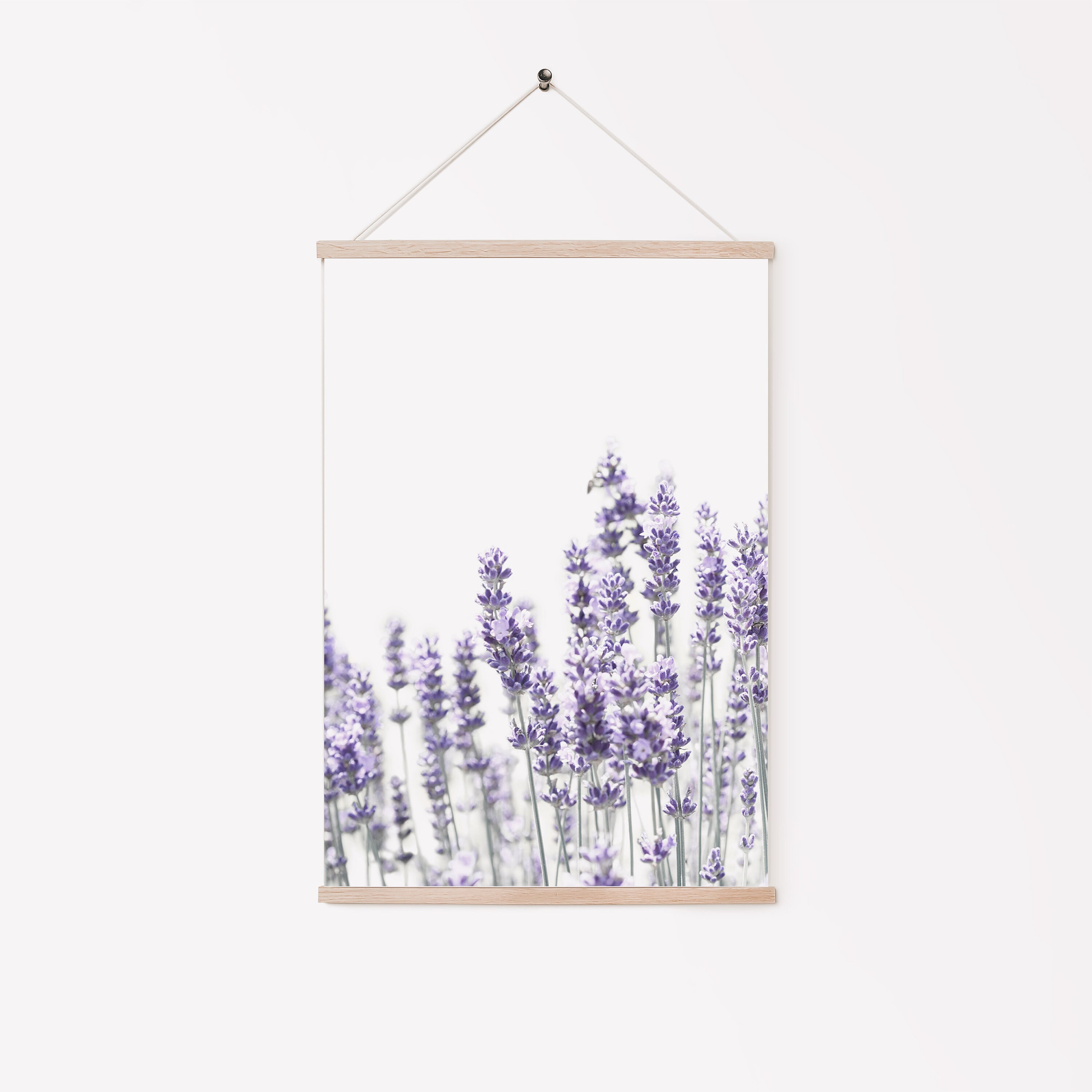Lavender Prints Set Botanical Set of 2 Wall Art Farmhouse Etsy