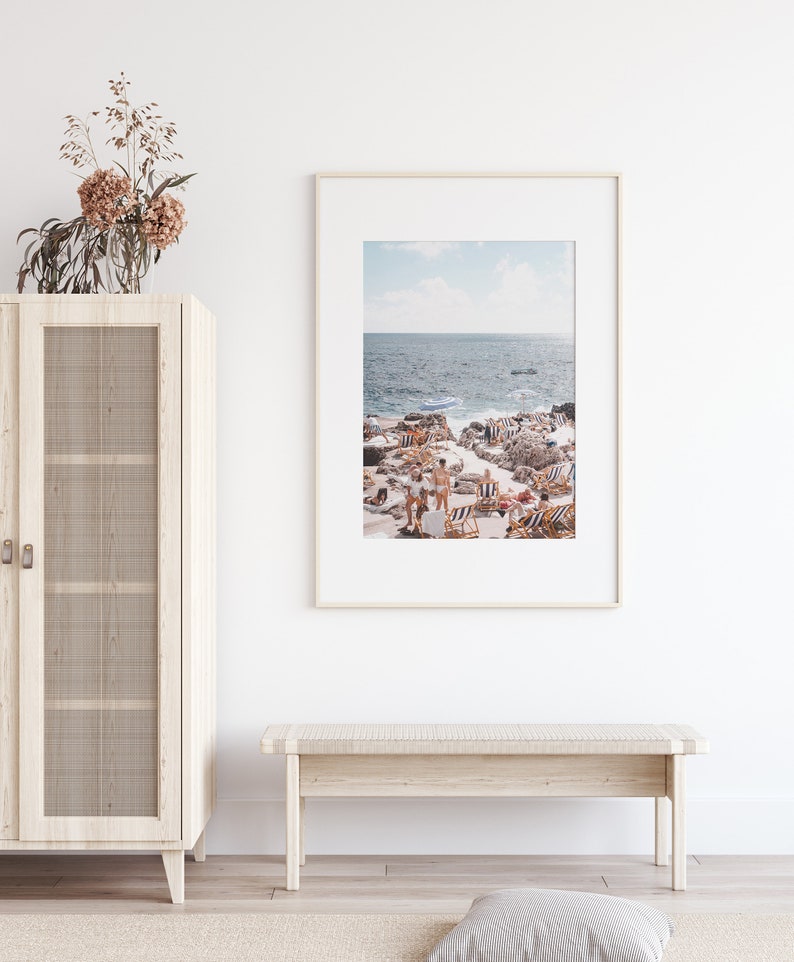 Impression de Capri, photographie d'Italie, art mural de plage, impression de la côte amalfitaine, affiche côtière, impression d'été, art numérique imprimable, téléchargement immédiat image 5