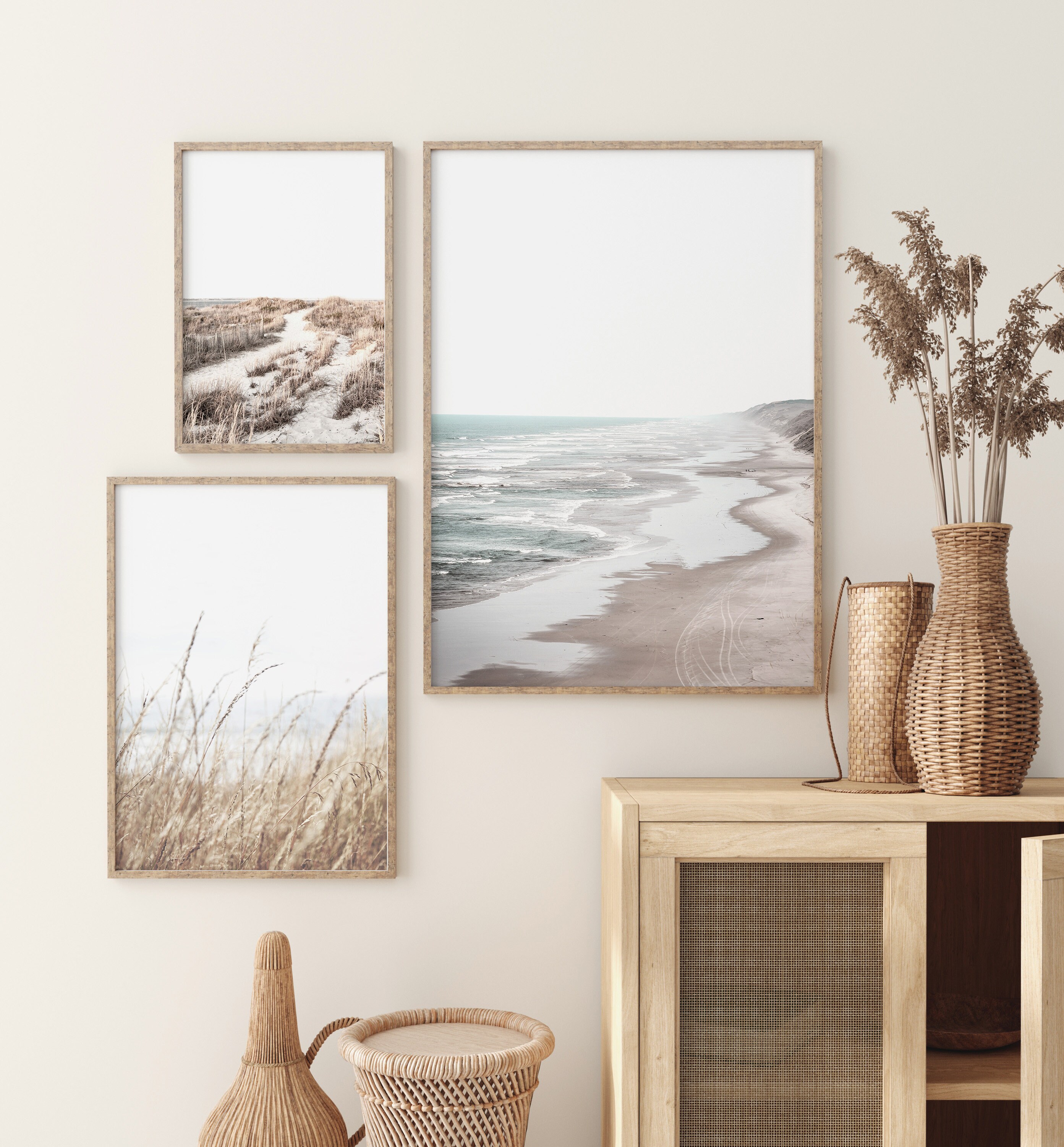 Set of 3 Coastal Prints Coast Wall Art Set Neutral Wall Etsy Australia