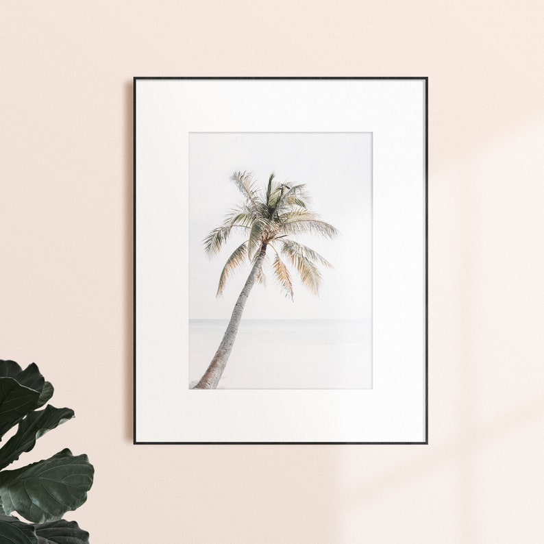 Palm Tree Print DIGITAL DOWNLOAD Beach Wall Art Palm | Etsy