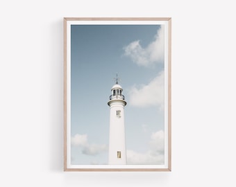 Lighthouse Print, Coastal Wall Art, DIGITAL DOWNLOAD, Architecture Photography, Minimal Wall Art, Instant Download, Digital Printable