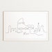 Rome Skyline Print, One Line Drawing Art, Minimalist Wall Art, City ...
