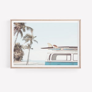 Surf Board Print, Beach Wall Art, Surf Poster, California Wall Art, Coastal Printable Wall Art, Instant Download, Boho Wall Decor