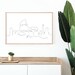 Rome Skyline Print, One Line Drawing Art, Minimalist Wall Art, City ...
