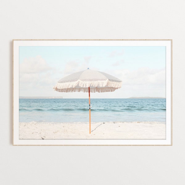 Beach Umbrella Print Etsy