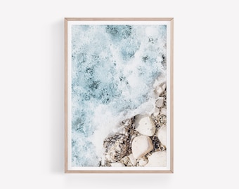 Ocean Waves Print, Ocean Photography, DIGITAL DOWNLOAD, Waves Wall Art, Coastal Wall Decor, Digital Printable, Instant Download