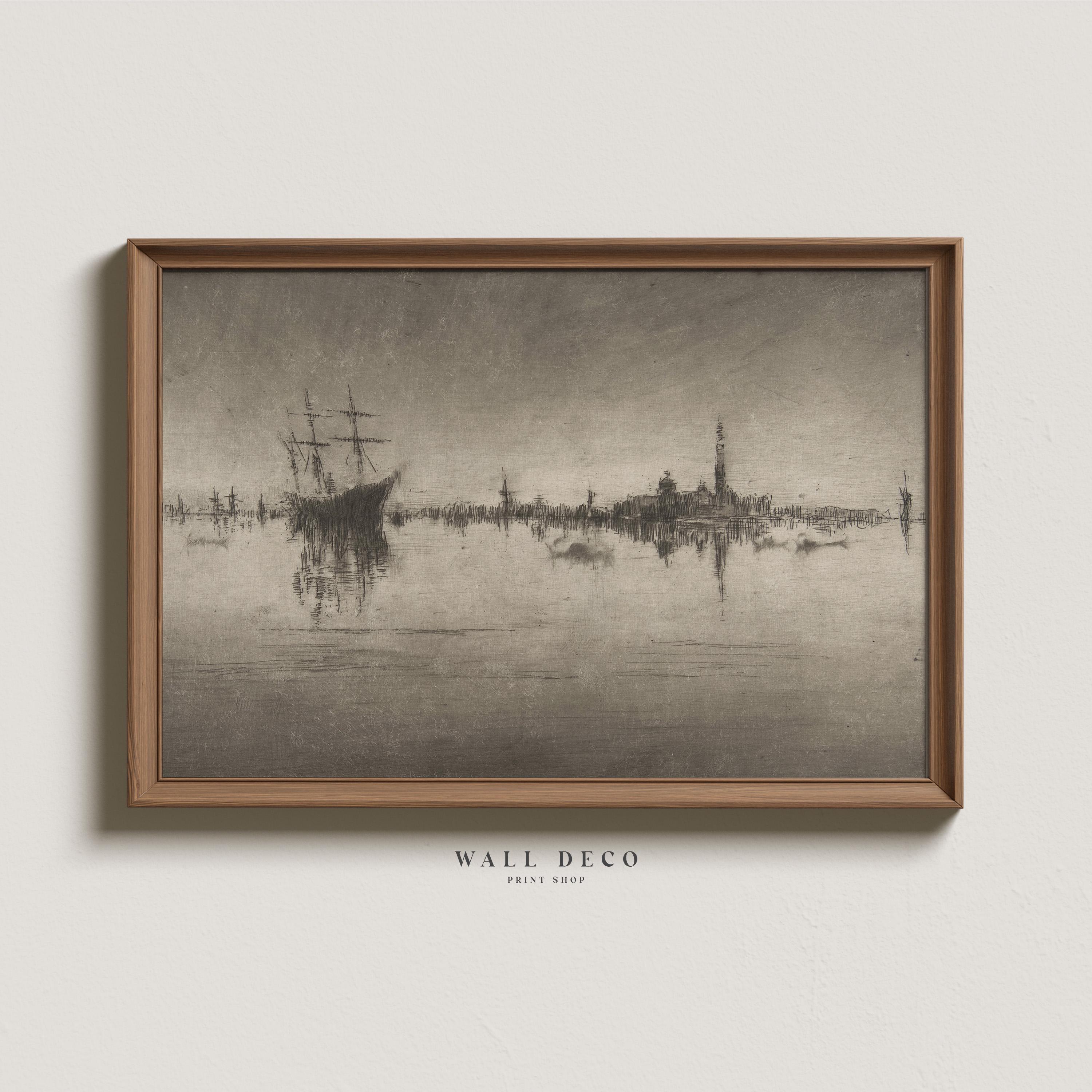 イタリア 額絵 ベネチア柄 エッチング アンティーク 古典 TOS-1517 イタリア 額絵 ベネチア柄 エッチング アンティーク 古典 TOS-1517