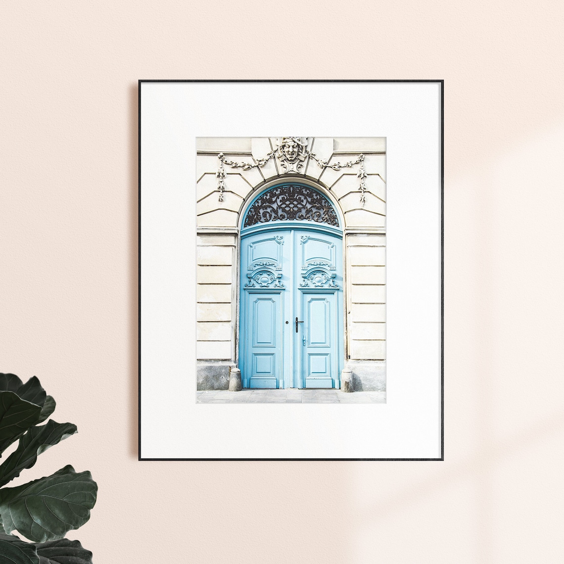 Blue Door Print PRINTABLE WALL ART Architecture Print Urban | Etsy