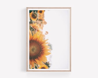 Sunflowers Print, Farmhouse Wall Art, DIGITAL DOWNLOAD, Kitchen Wall Decor, Floral Wall Art, Instant Download, Digital Printable Wall Art