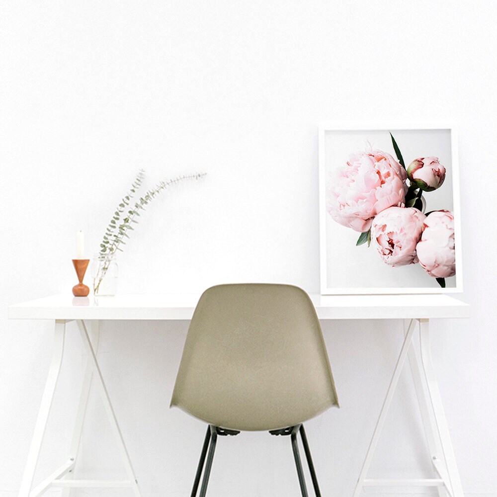 Pink Peony Wall Art Floral Wall Decor DIGITAL DOWNLOAD - Etsy