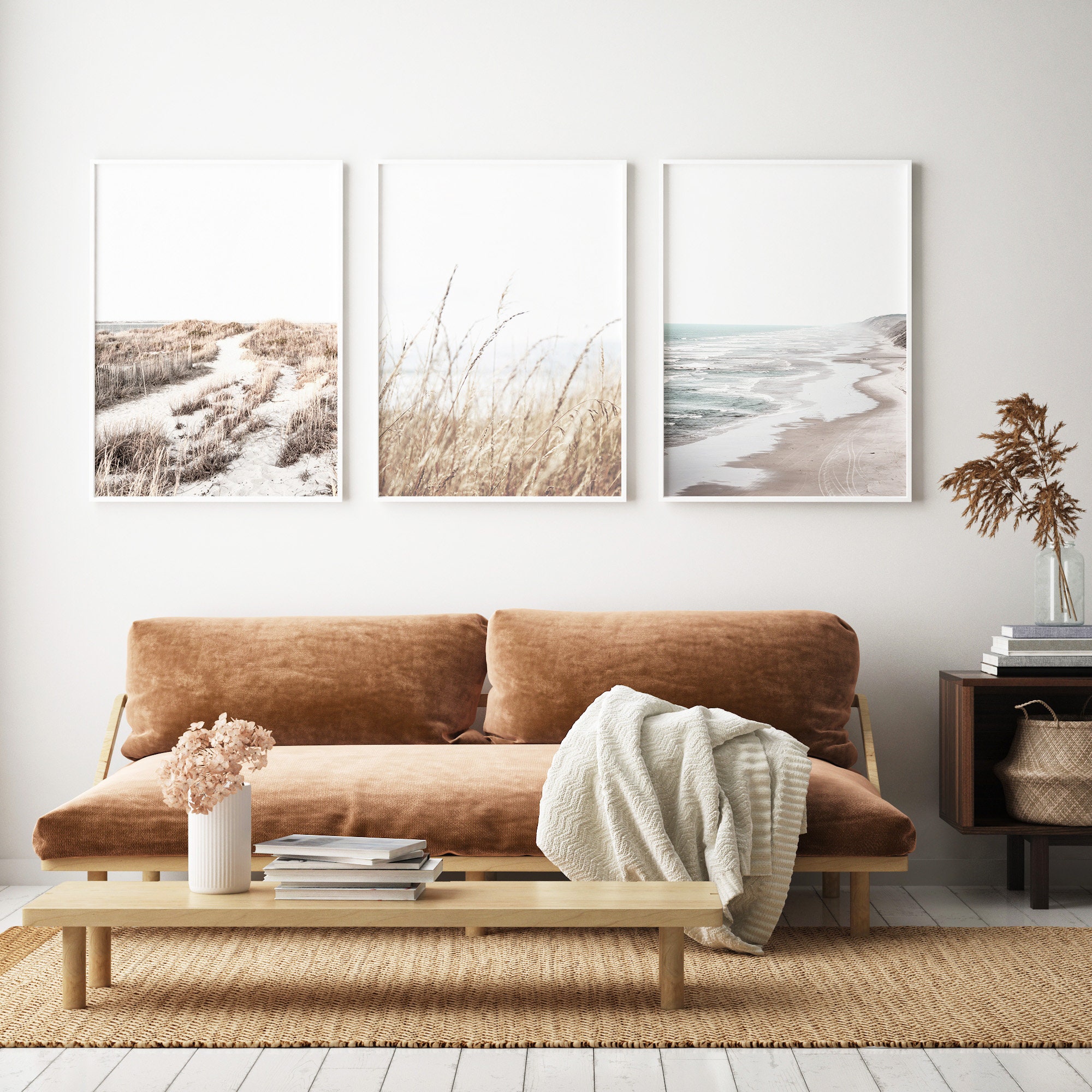 Set of 3 Coastal Prints Coast Wall Art Set Neutral Wall Etsy Australia