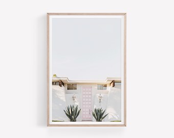 Palm Springs Building Print California Wall Art PRINTABLE WALL ART Architecture Poster Instant Download Boho Wall Decor