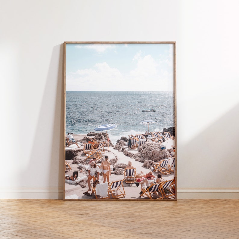 Impression de Capri, photographie d'Italie, art mural de plage, impression de la côte amalfitaine, affiche côtière, impression d'été, art numérique imprimable, téléchargement immédiat image 8