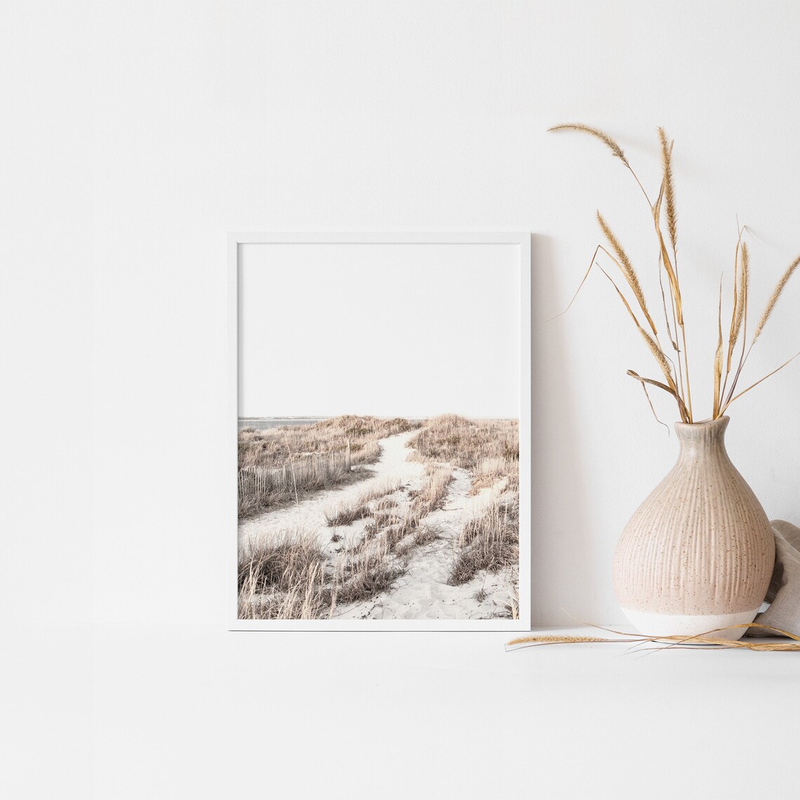 Coastal Print Beach Wall Art Neutral Wall Decor Coast Etsy