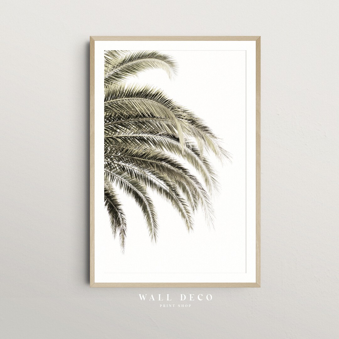 Palm Tree Wall Art, Boho Beach Print, Neutral Coastal Art Print ...