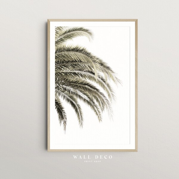 Palm Tree Wall Art, Boho Beach Print, Neutral Coastal Art Print, Tropical Wall Decor, Beach Home Wall Art, Digital Printable