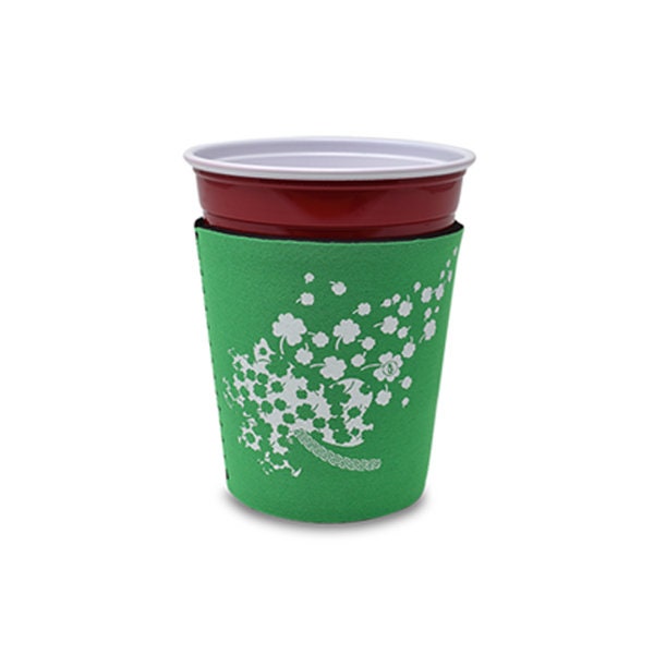 Solo & Pint Glass Cup Holder: Blown Away Shamrock