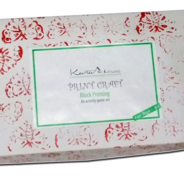 buy old stamp paper online Print Craft Block Printing Activity Game DIY Set for gifting, 8yr old and above