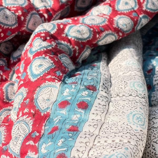 Block Print Quilt Etsy