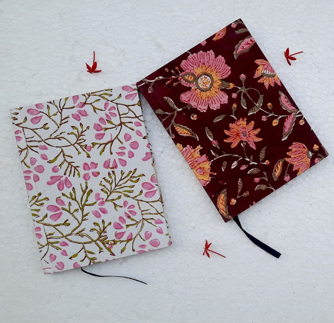 2024 Diary Handmade Fabric Cover Beautiful Block Print From Etsy