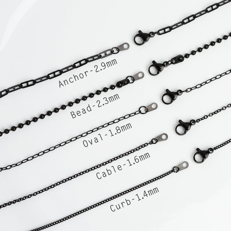 Rockyu Men's Lava Rock Bracelet – Double Strand Stainless Steel Chain, Black Lava Beads, Adjustable 7.3-9.1 Inch – Punk Style Gift - View #7